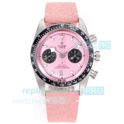 3T Factory Tudor Black Bay Chronograph Pink 41mm Swiss 7750 Clone Watch 